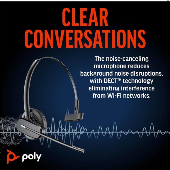 Poly CS540 Wireless DECT Headset - Picture 3 of 6
